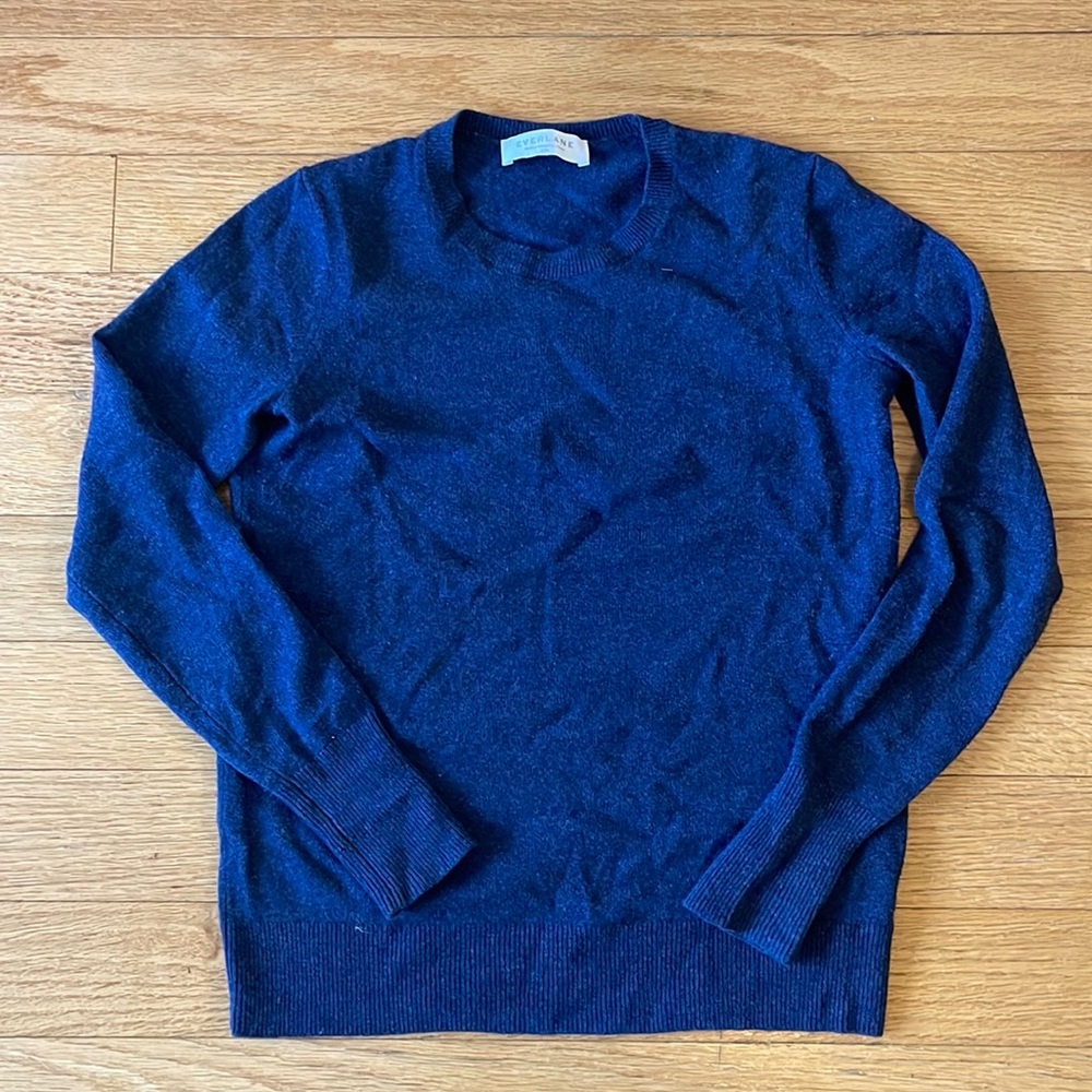 Everlane Classic Cashmere Crewneck Sweater - Navy